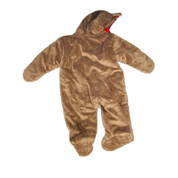 Just For You Carter’s Brown Teddy Bear Baby Outerwear One Piece 3M - Picture 4 of 4